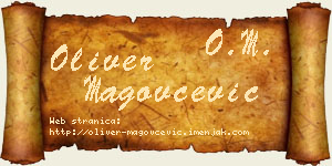 Oliver Magovčević vizit kartica